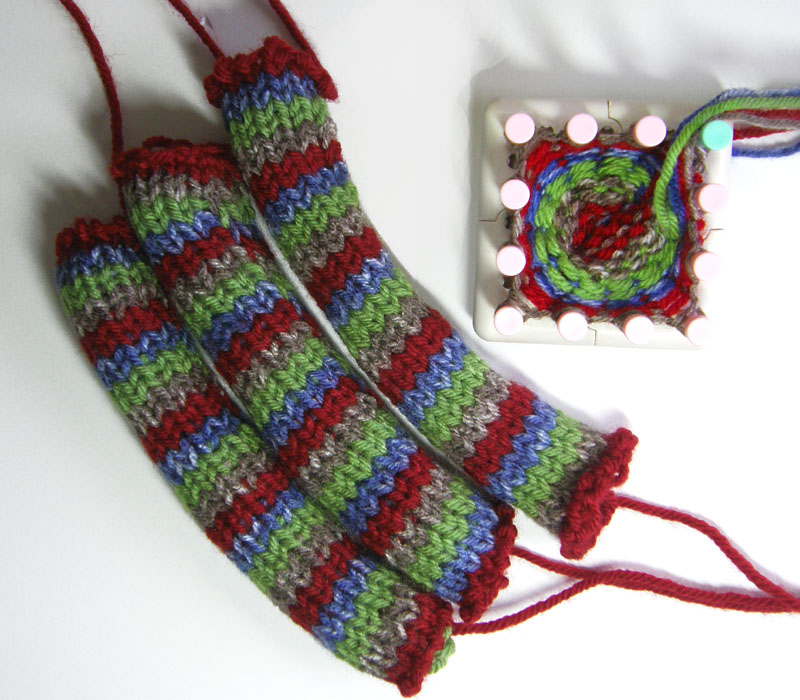 Garter Stitch Loom Knit Scarf on the Zippy Loom - Ms Yarn